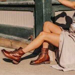 Freebird By Steven Manchester Brown Leather Boots Women’s Size 11 in cognac